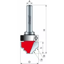 Freud 39-53225 19.0 x 12.7mm x 3.2 ø Top Bearing Cove & Bead Bit 1/4 Shank