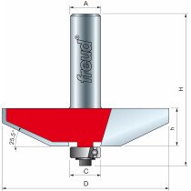 Freud 99-51150 69.9 ø x 16.3 x 12.7mm 2 + 2 Raised Panel Bit 1/2 Shank