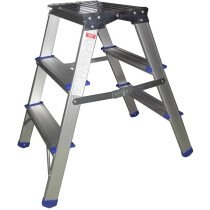 GPC FS369Z Folding Aluminium Handy Steps - 3 Tread