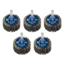 Sealey FW4020405 Abrasive Flap Wheel ø40 x 20mm 40Grit ø6mm Shaft - Pack of 5