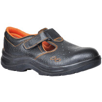 Portwest FW86 Steelite Ultra Safety Sandal Shoe S1P - Black with Orange