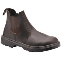 Portwest FW51 Steelite Brown S1-P Dealer Safety Boot (Chelsea Boot) - Brown