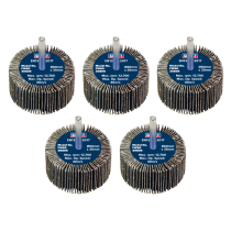 Sealey FW6030805 Abrasive Flap Wheel ø60 x 30mm 80Grit ø6mm Shaft - Pack of 5
