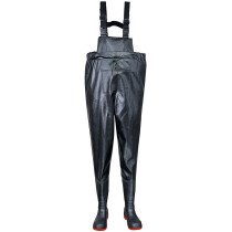 Portwest FW74 Safety Chest Wader S5 - Black