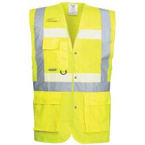 Portwest G476 Hi Vis Glowtex Executive Vest High Visibility - Yellow
