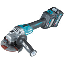 Makita GA022GD201 40V XGT 115mm Angle Grinder with 2x 2.5Ah Batteries in Case