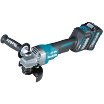 Makita GA028GD201 40V XGT 115mm Angle Grinder with Paddle Switch and 2x 2.5Ah Batteries in Case