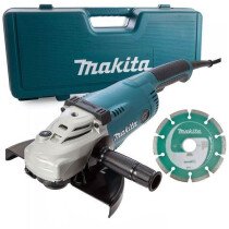 Makita GA9050KD 9" 240V 2000W (230mm) Angle Grinder with Diamond Blade and Carry Case