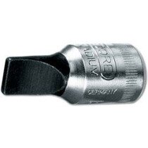 Gedore 6171560 Slotted Screwdriver Bit Socket 1/4" Drive