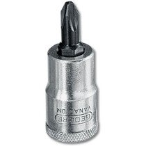 Gedore 6656650 Phillips PH2 Screwdriver Bit Socket 1/2" Drive