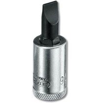 Gedore 6666100 5.5mm x 1mm Screwdriver Bit Socket 3/8" Drive