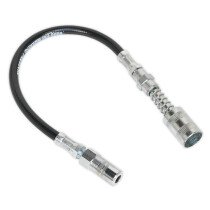 Sealey GGSF300 Rubber Delivery Hose with 4-Jaw Connector Flexible 300mm Quick Release Coupling
