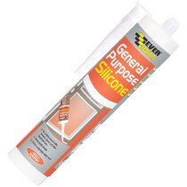 Everbuild EVBGPSWH GPSGY Grey General Purpose Silicone Sealant 280ml C3 Cartridge