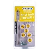 Gripit GPCURTKIT Curtain Kit in Clam Pack GRPCURTKIT