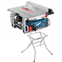 Bosch GTS10J 10"/254mm 1800W Table Saw with Soft Start and Overload Protection with Leg Stand