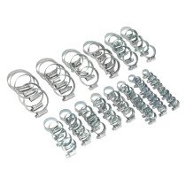 Sealey HCJ85A Hi-Grip Hose Clips Assortment Sizes ø12-55 Pack of 85