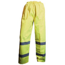 JSP F-HVT2 Hi-Vis 2 Band Trousers Yellow Breathable Waterproof