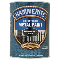 Hammerite HMMHFBL5L Hammered Finish 5 litre brush-on Black