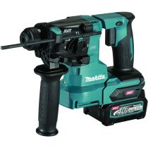 Makita HR010GD201 40v XGT Brushless Rotary Hammer Drill with 2x 2.5Ah Batteries and Charger In Makpac Case