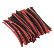 Sealey HST200BR Heat Shrink Tubing Black & Red 200mm Pack of 100