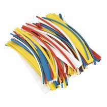 Sealey HST200MC Heat Shrink Tubing Mixed Colours 200mm Pack of 100