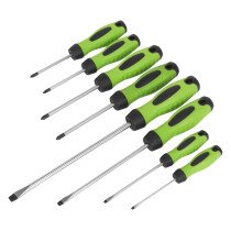 Sealey HV001 Screwdriver Set 8 Piece Hi-Vis