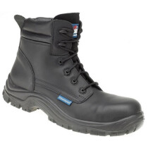 Himalayan HyGrip UK5 Himalayan Black Leather HyGrip Safety Boot Metal Free S3 SRC