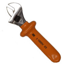 King Dick INS ACW 208 Insulated 1000V Adjustable Spanner / Wrench 8"