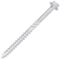 Timco 875INH In-Dex Heavy Duty Timber Screws Hex Head Exterior - Silver 8 x 75 (Bag of 10)