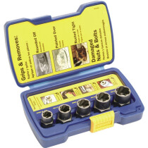 Irwin 10504634 Bolt-Grip Fastener Remover 5 Piece Base Set IRW10504634