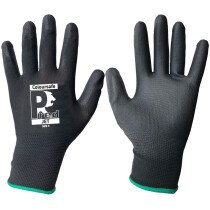 Premier BLACK-PUPL  Pred Jet Black PU Gloves 4141A