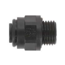 Sealey JGC1014 Straight Adaptor 10mm x 1/4"BSP Pack of 5 (John Guest Speedfit - PM011012E)