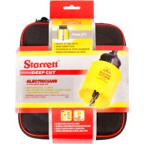Starrett KDC05021 5 Piece Electricians Deep Cut Bi-Metal Holesaw Kit