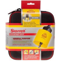 Starrett KFC06023 6 Piece General Purpose Fast Cut Bi-Metal Hole Saw Kit