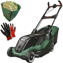 Bosch Advanced Rotak 650 1700W 41cm Lawn Mower with Gloves and Garden Sack