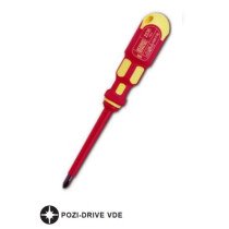 King Dick 22382 VDE 1000v Pozi Screwdriver PZ2  (6.0 x 100mm)