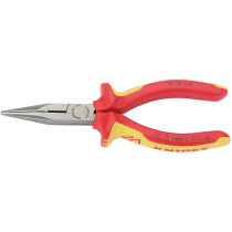 Knipex 25 08 160UKSBE 160mm VDE Fully Insulated Long Nose Pliers 31944