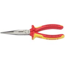 Knipex 26 18 200UKSBE 200mm VDE Fully Insulated Long Nose Pliers 32012