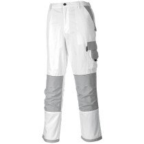 Portwest KS54 Painters Pro Trouser Workwear - White
