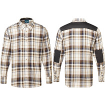 Portwest KX370 KX3 Check Work Shirt - Brown - Chest L (42"-44")