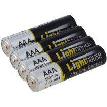 Lighthouse LR03 AAA Alkaline Batteries 1120 mAh (Pack 4) L/HBATAAA
