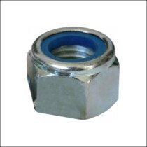 Lawson-HIS M24 (Coarse) Nyloc Nut Type P BZP Zinc Plated