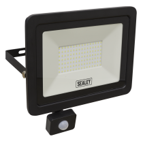 Sealey LED115PIR Extra Slim Floodlight with PIR Sensor 100W SMD LED