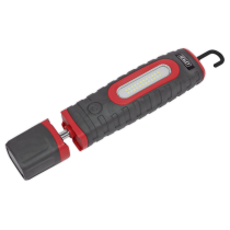 Sealey LED3606R Rechargeable 360 Inspection Light 24 SMD & 3W SMD LED Red 2 x Lithium-ion