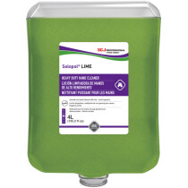 Deb LIM4LTR Solopol® Lime Medium-Heavy Duty Hand Wash Cartridge Carton of 4 x 4L