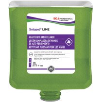 Deb LIM2LT Solopol® Lime Medium-Heavy Duty Hand Wash Cartridge Carton of 4 x 2L