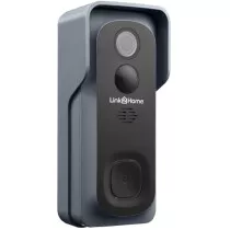 Link2Home L2HBELLB Weatherproof (IP54) Smart Battery Doorbell with Camera  LTHBELLB