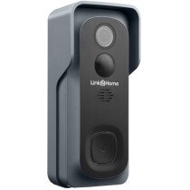 Link2Home L2HBELLB Weatherproof (IP54) Smart Battery Doorbell with Camera  LTHBELLB