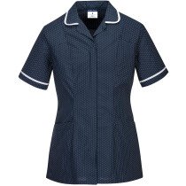 Portwest LW19 Ladies Stretch Classic Care Home Tunic - Navy Blue