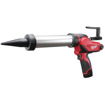 Milwaukee M12PCG/400A-201B 12V 400ml Aluminium Tube Caulking Gun with 1x 2Ah Battery in KITBAG